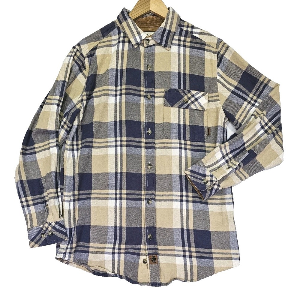 Legendary Whitetails Flannel Shirt The Original Buck Camp Men's Medium MD Plaid